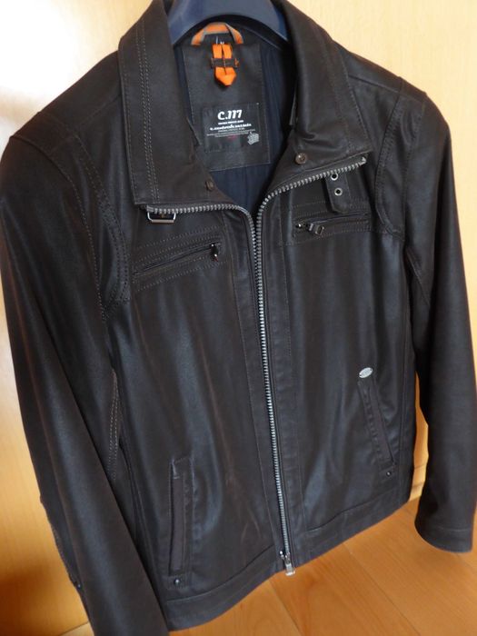 Casaco Couro Castanho tamanho M