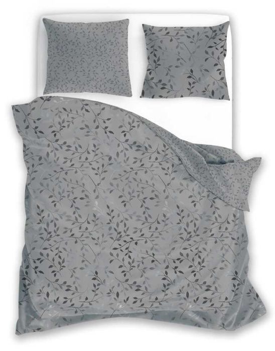 Komplet pościeli 160x200+ 2 x poszewka 70x80 satyna bawełniana kwiaty