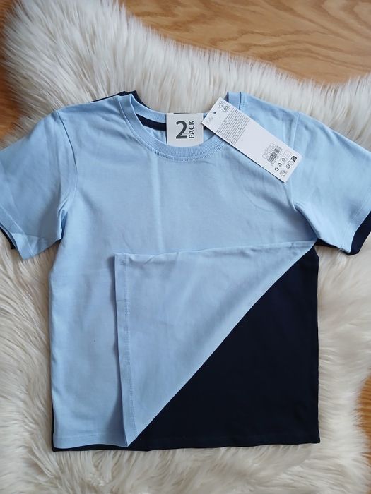 Zestaw bluzki t-shirt chłopięce 122
