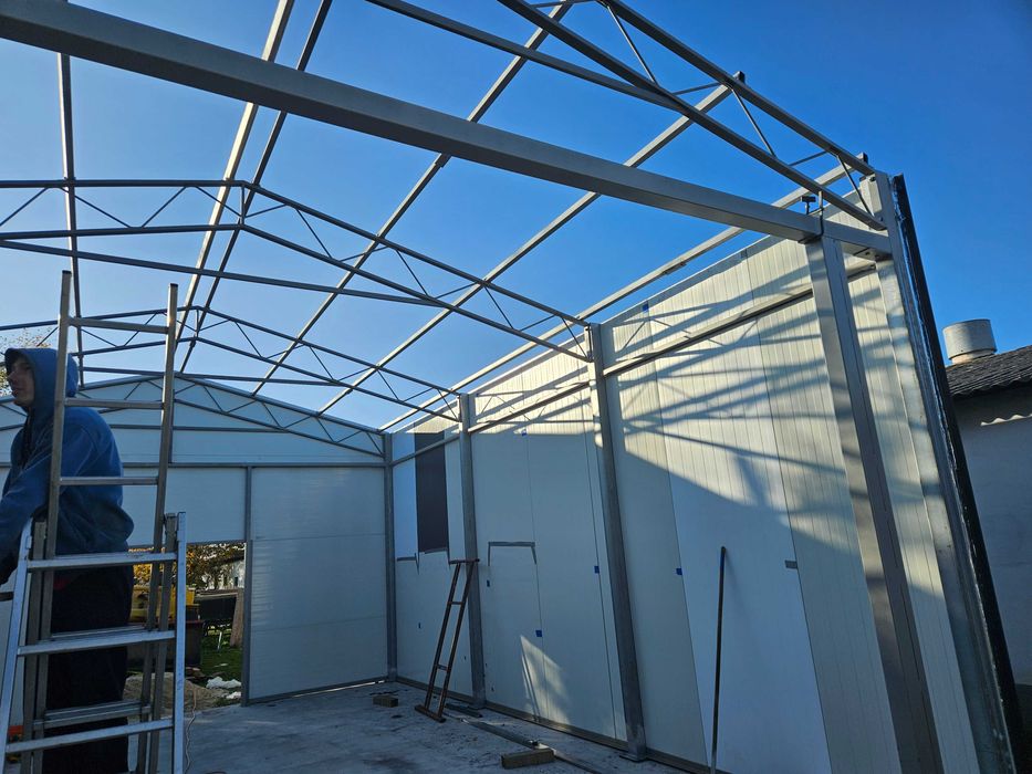 KONSTRUKCJA WIATA OCYNK 6m x 6,5m Garaż Magazyn Hala Rolna