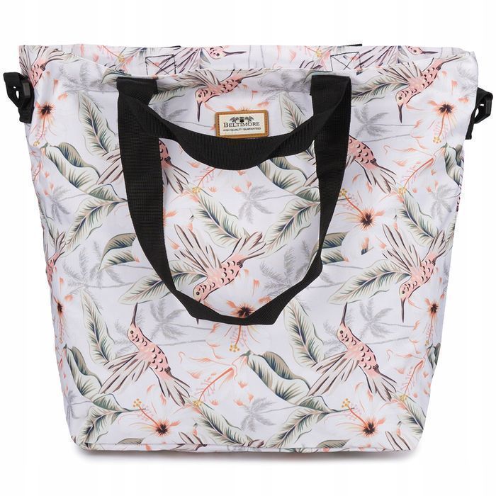 Torebka damska materiałowa shopperka lekka duża A4 na ramię torba nowa