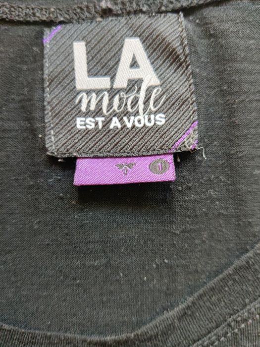 T-shirt, manga comprida, preta, La Mode est à Vous, 36