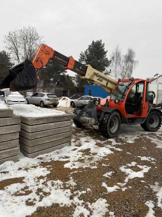 Usługi ładowarką teleskopową JLG 3512 – widły + łyżka – Ładowarka, podnośnik, dźwig, Kraków / Wieliczka / Niepołomice