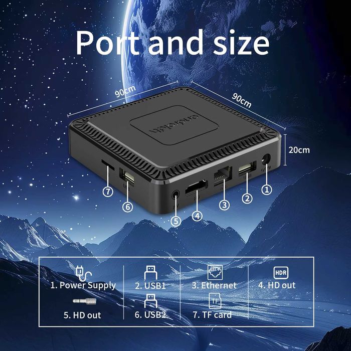 Смарт-ТВ приставка Android 14 TV Box Q7 8+128 Гб