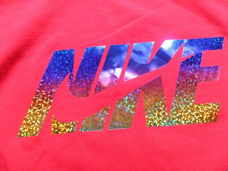 Nowy czerwony t-shirt 36,S bluzka z nadrukiem Nike