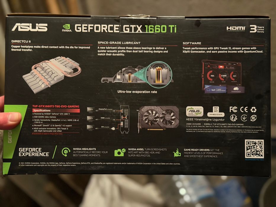 Відеокарти ASUS TUF Gaming GeForce GTX 1660 Ti 6GB