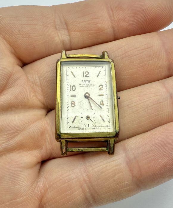 Zegarek Britix Ancre 15 rubis Art Deco 20 mikron do serwisu