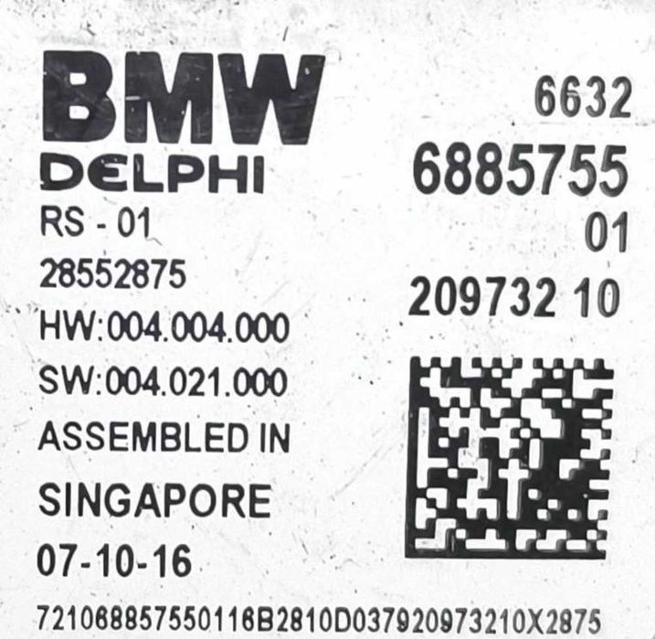 Módulo Electrónico BMW 7 (G11, G12) ano 2017