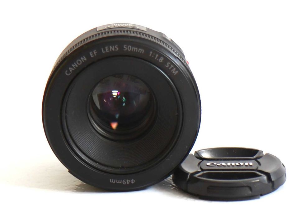 Lente Canon 50mm 1.8 STM lente em boas condições