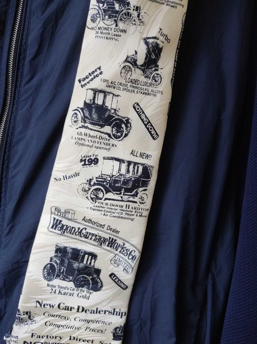 Винтаж галстук автомобили шелк Artifacts All Silk