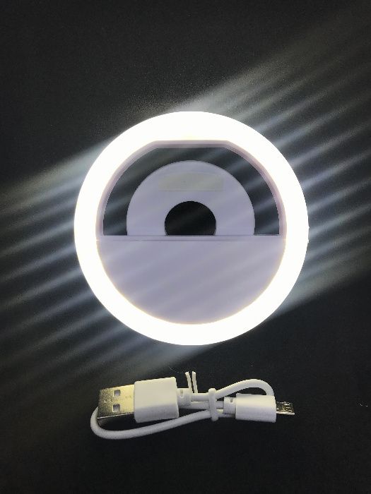 Selfie Ring Light para telemóvel com 3 níveis de luz LED