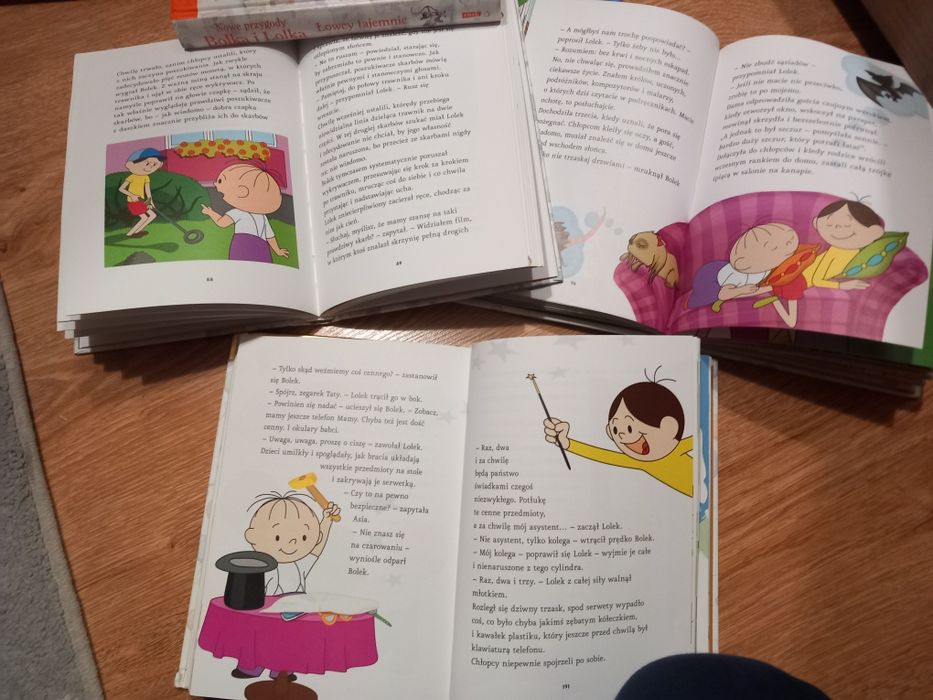 Zestaw 7 książek Bolek i Lolek:Wielka podróż,Nowe przygody,Niech żyje