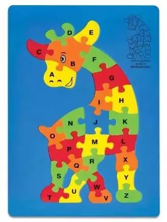 Puzzle piankowe Żyrafa. W&K