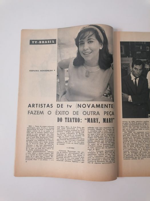Conjunto 2 revistas TV Semanário RádioTelevisão Portuguesa, 1964 e 65