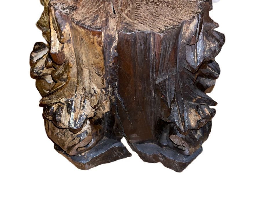 Capitel fragmento antigo talha dourada seculo 18