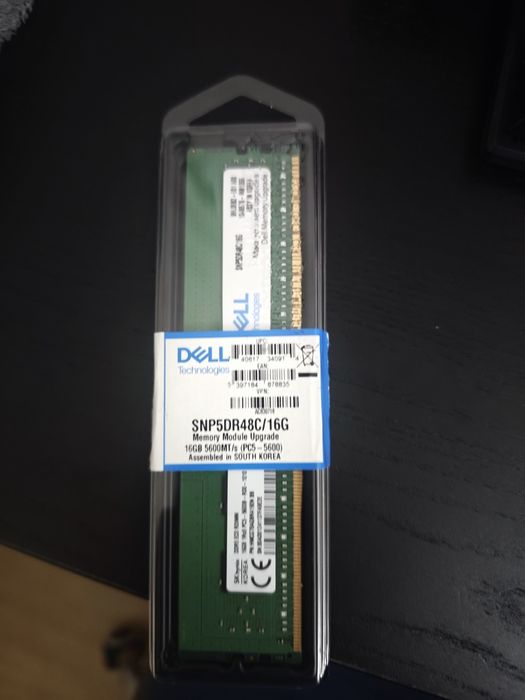 Memória DDR5 ECC RDIMM 16GB 5600 MHz – NOVA (Dell / SK Hynix)