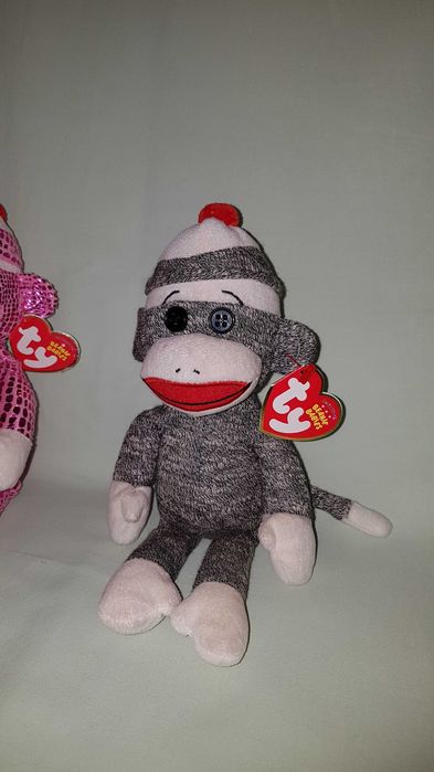 Ty beanie babies мягкая игрушка носочная обезьяна коллекционная 23 см