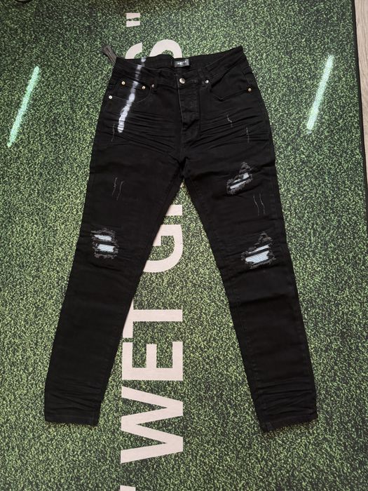 Amiri slim fit jeans bandana сліми фиты фіти слимы амири слим фит джинси амірі слім фіт джинсы purple flared