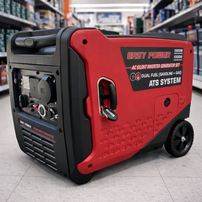 Інверторний генератор Газ/Бензин 6,8 кВт на пульті з автозапуском.