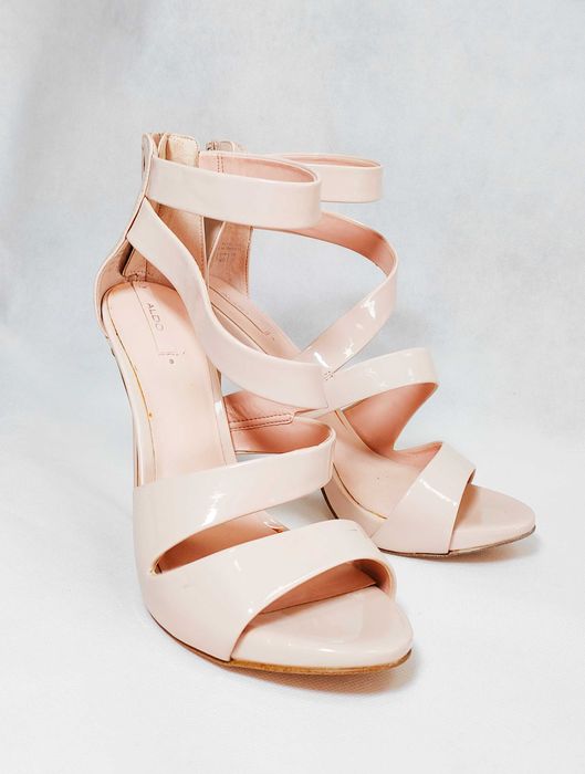 Szpilki sandały na obcasie lakierowane ALDO 39/40 25,3CM BD0158