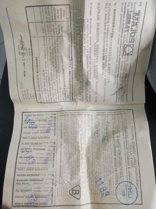 Kuchenka elektryczna Polam Farel 1983r nieużywana PRL