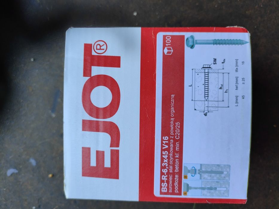 Wkręty EJOT bsr 6,3x45