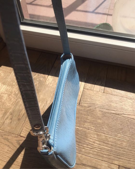 Piękna niebieska mała torebka shein