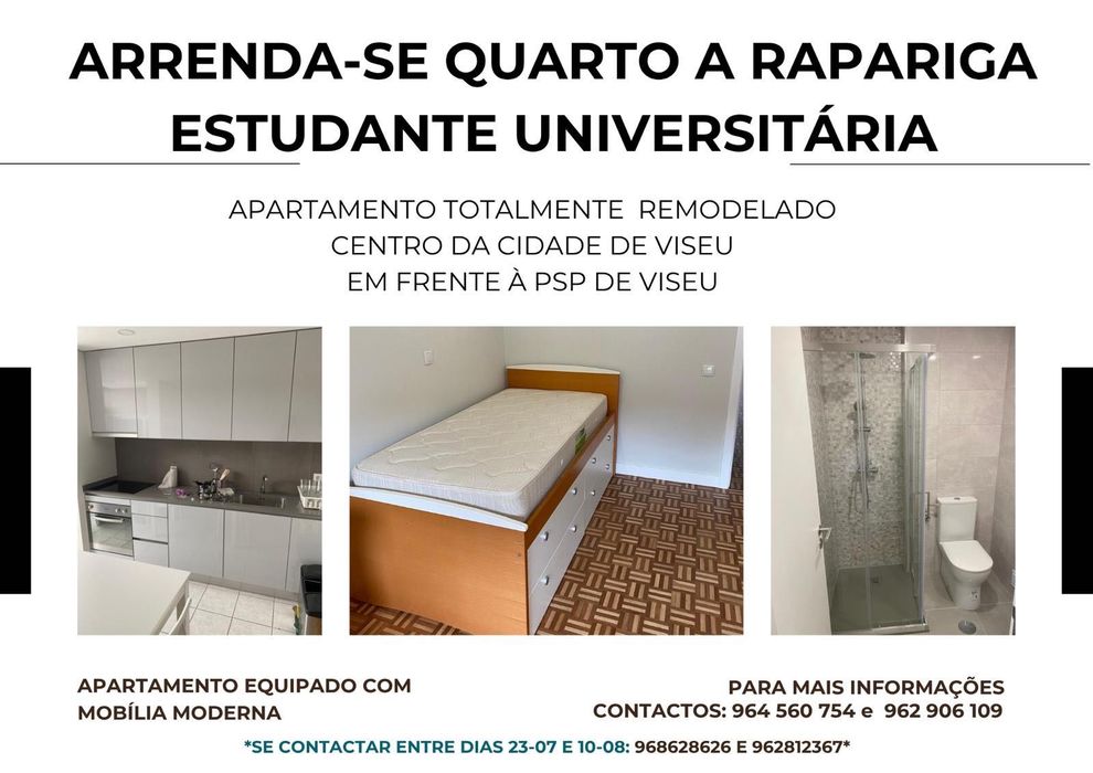 Quarto para estudante universitária