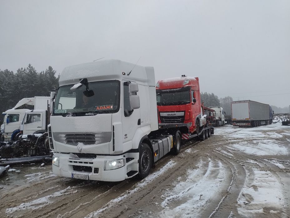 Naczepa niskopodwoziowa Schmitz zagłębiania mocna wciągarka!