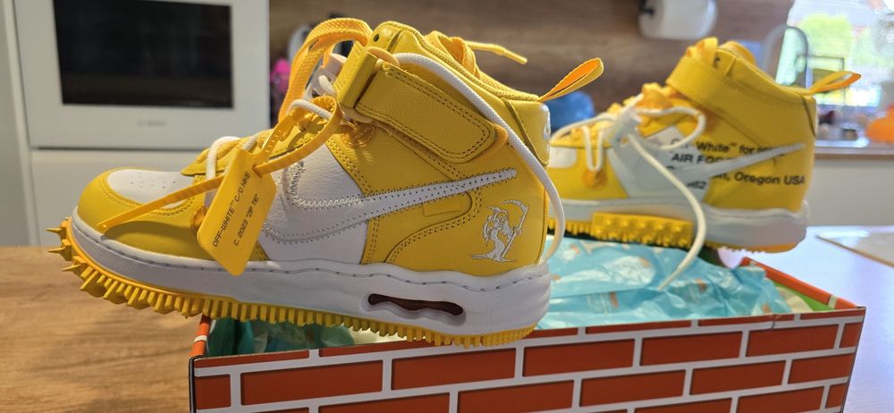 Nike Off-White Air Force 1 Yellow - Nowe, Oryginalne!!!