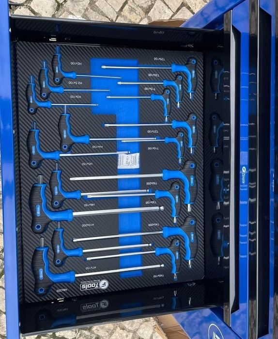 Carrinho de ferramentas 7 gavetas 6 com ferramentas