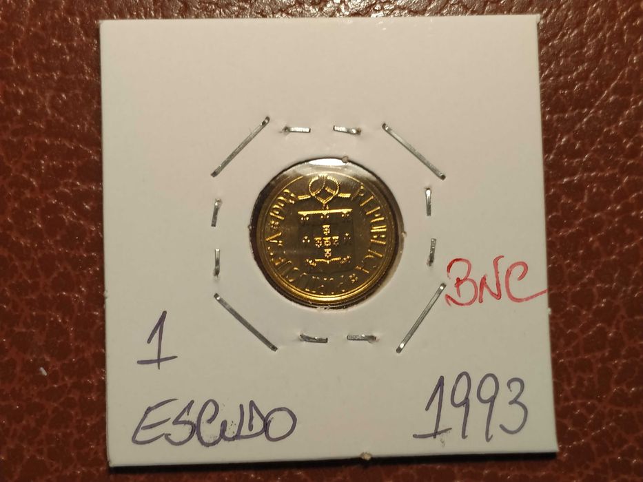 B405 moeda de 1 escudo de 1993 BNC - Portugal