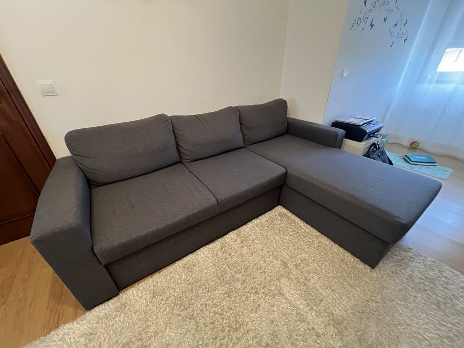 Sofa cama chaise longe com arrumacao