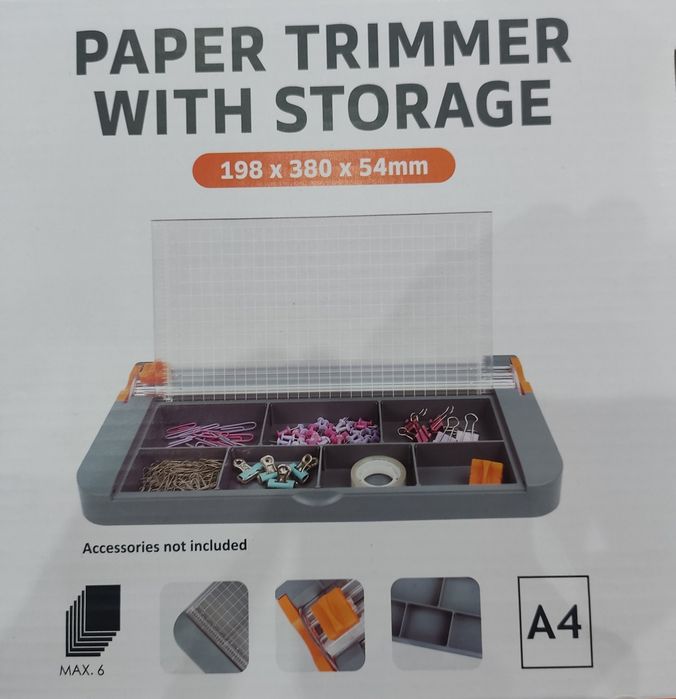 Trymer Gilotyna Przycinarka do Papieru A4 Biuro Wizytówki itp.