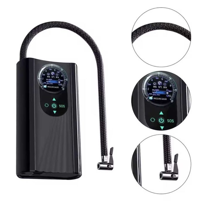 Компрессор портативный насос автомобильный компактный воздушный насос