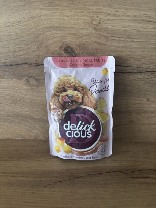 Delicksious з індичкою та тропічними фоуктами у вершковому соусі (9шт)