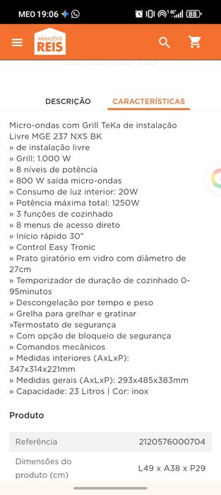 Microondas/Grill TEKA