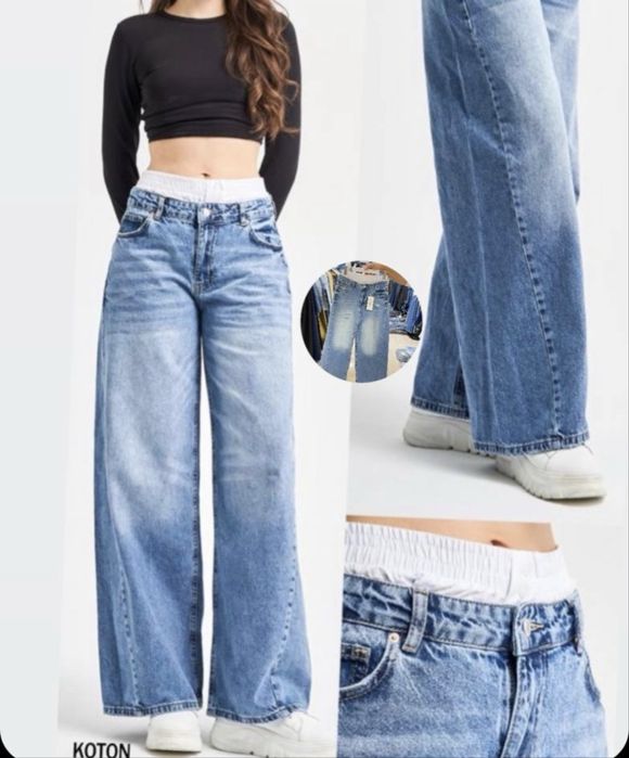 Джинсы новые с обманкой