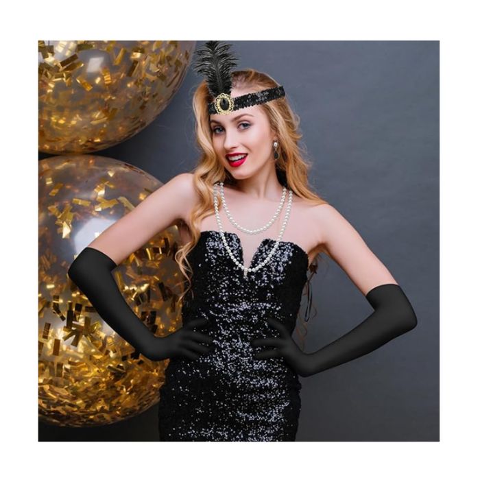 Akcesoria damskie styl RETRO GATSBY Perły przebranie lata 20 8 el