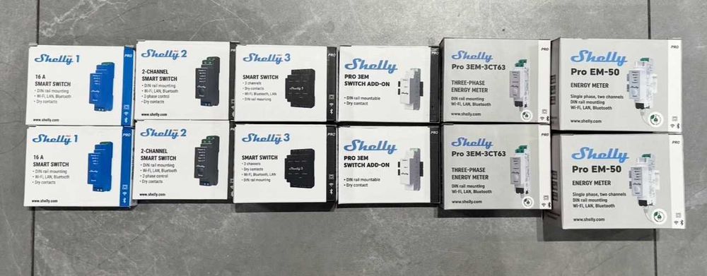 Shelly 1/2/3/4 Pro/Mini