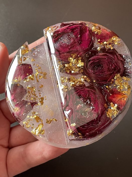 Тримач для телефону з епоксидної смоли. Підставка для телефону.