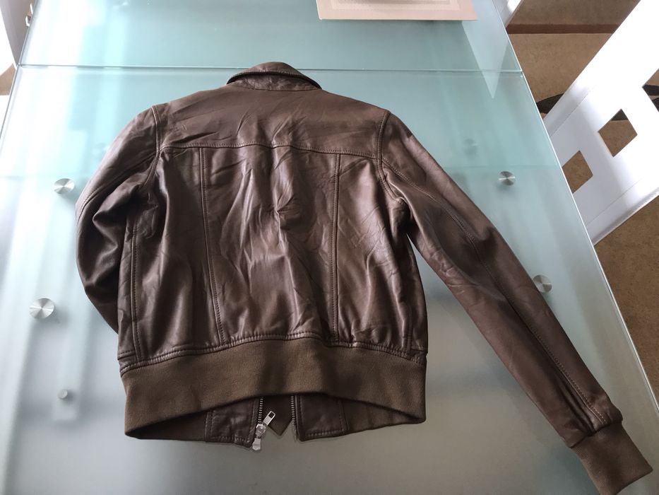 Жіноча шкіряна італійська куртка від Mauro Grifoni