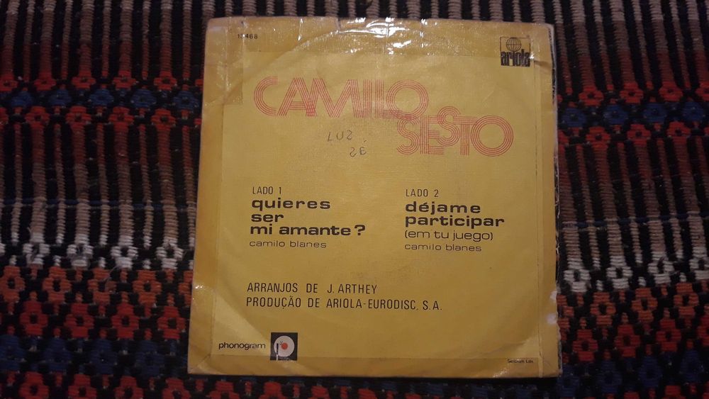 Camilo Sesto - Quieres ser mi amante ? - single vinil - portes incluíd