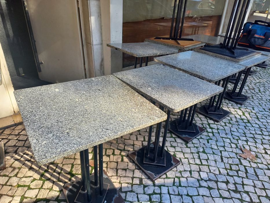 Mesas tampo em pedra
