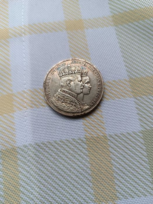 moneta Talar Prusy 1861 r