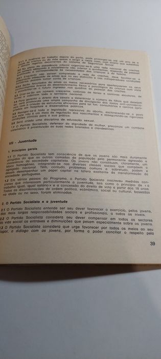Declaração de Princípios e Programa do Partido Socialista (1973)