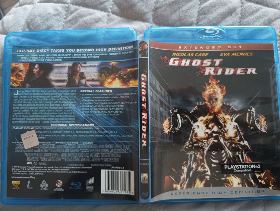 GHOST RIDER z Nicolas Cage, Blu-ray, polska wersja