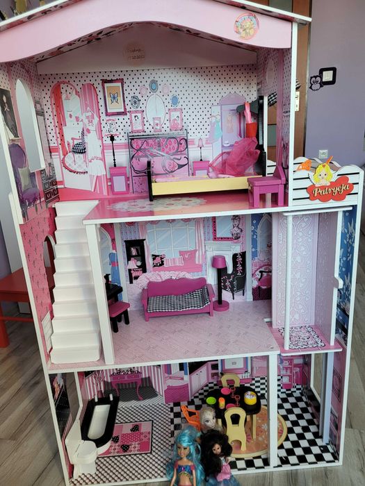 Drewniany domek dla lalek MIAMI ECOTOYS