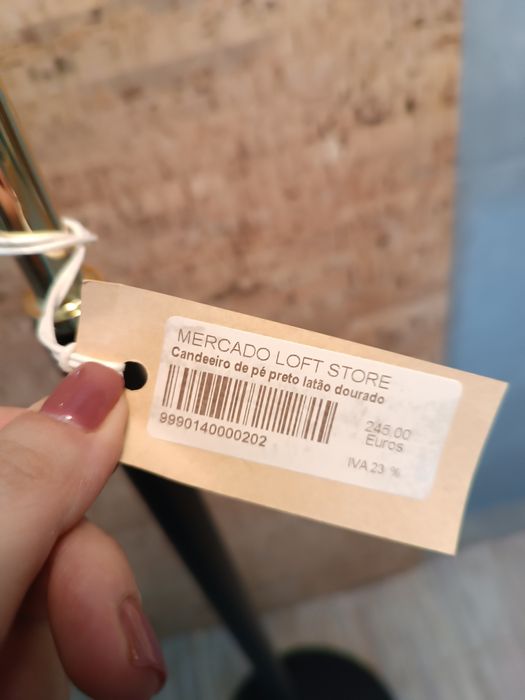 (Promo NATAL) Candeeiro de pé latão e dourado