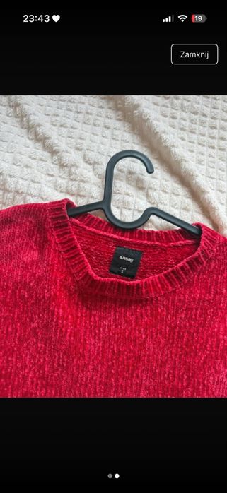 Sweter czerwony  sinsay